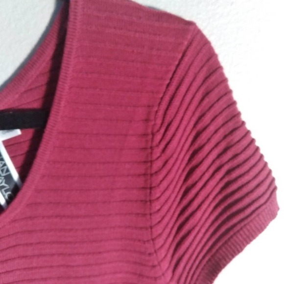 Julian Taylor NY Fuchsia Knit Sweater Dress Large - Picture 5 of 10